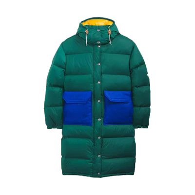(Women) TNF Sierra Colorblock Hooded Down Jacket Green NF0A5EI9-37J