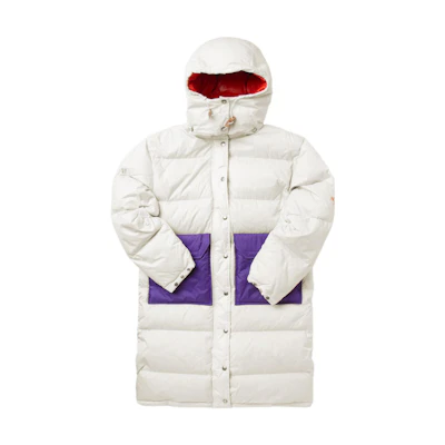 (Women) TNF Sierra Logo Print Colorblock Puffer Jacket White NF0A5EI9-37M