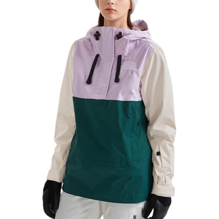 (Women) TNF Softshell Waterproof Hiking Jacket Purple/Green NF0A4R1G-7W7