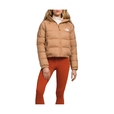 (Women) TNF Solid Color Hooded Long Sleeve Khaki Jacket NF0A5GGG-I0J