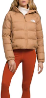 Shop (Women) The North Face Solid Color Hooded Long Sleeve Khaki Jacket NF0A5GGG-I0J