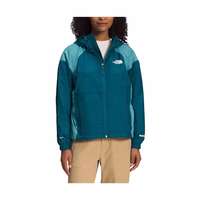 (Women) TNF Solid Color Logo Hoodie Jacket - Blue NF0A5J5W-SK8