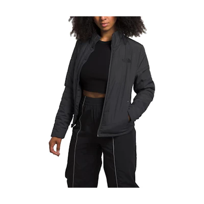 (Women) TNF Solid Color Slim Fit Long Sleeve Jacket Ashphalt Gray NF0A5GDY-0C5