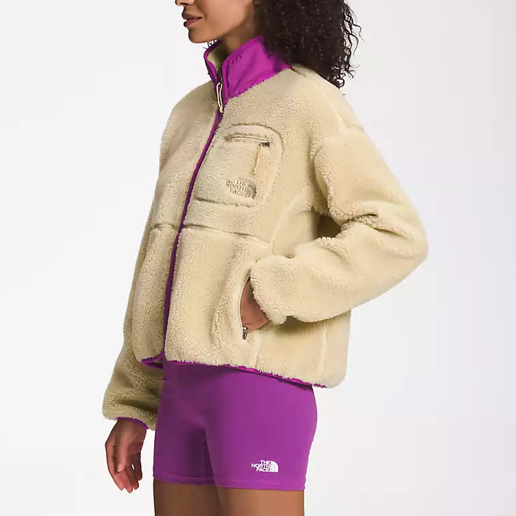 (Women) TNF Solid Fleece Stand Collar Jacket Light Khaki NF0A7URM-PV8 圖 4