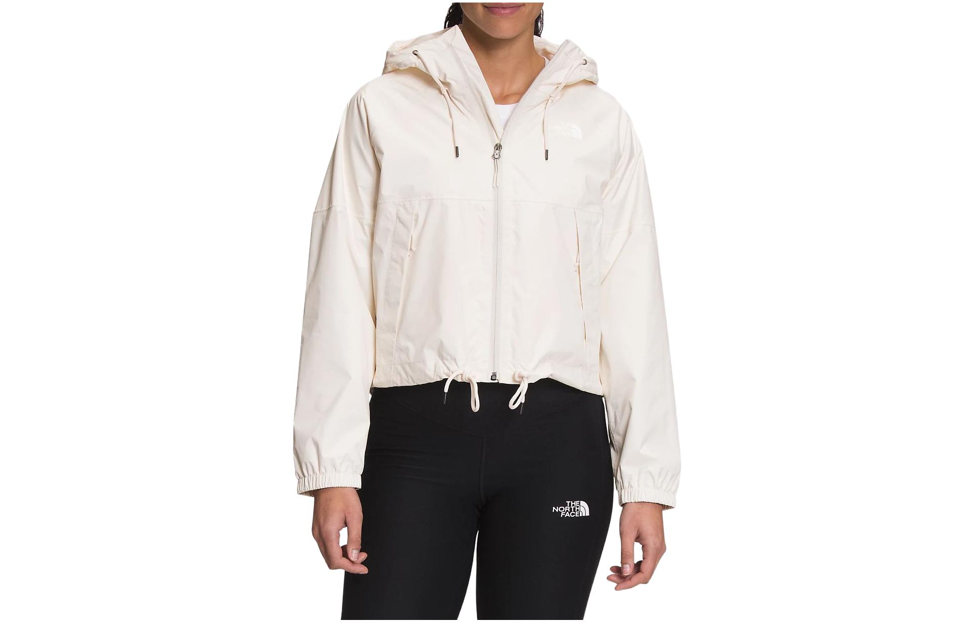 (Women) TNF Solid Logo Print Zip Hoodie Jacket White NF0A7QF1-N3N