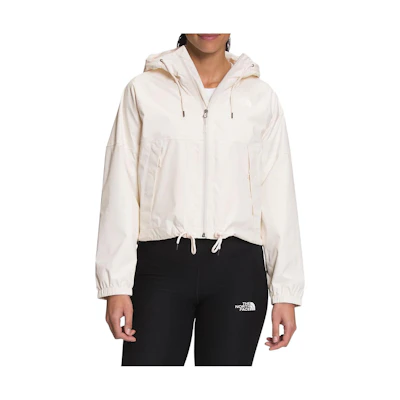 (Women) TNF Solid Logo Print Zip Hoodie Jacket White NF0A7QF1-N3N