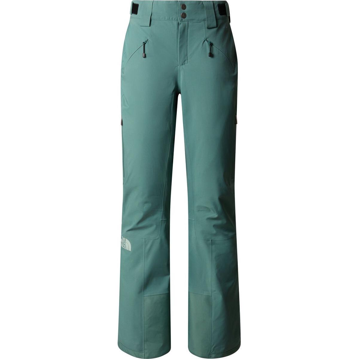 (Women) The North Face Solid Zipper Straight-Leg Pants Green NF0A4R1I-I0F