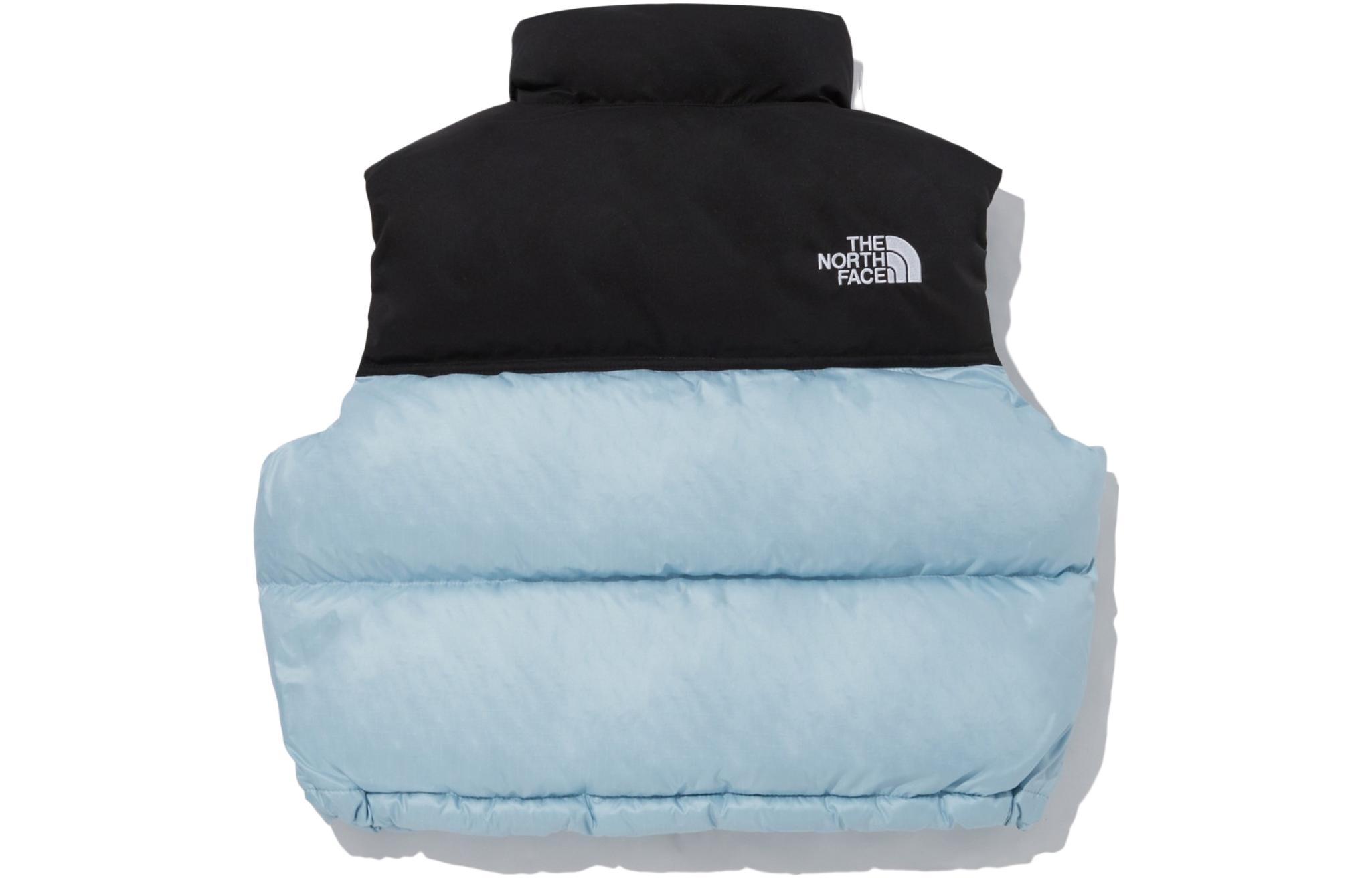 Lookbook (W) 北面 SS23 蓝黑拼色无袖拉链羽绒背心 NV1DP80M