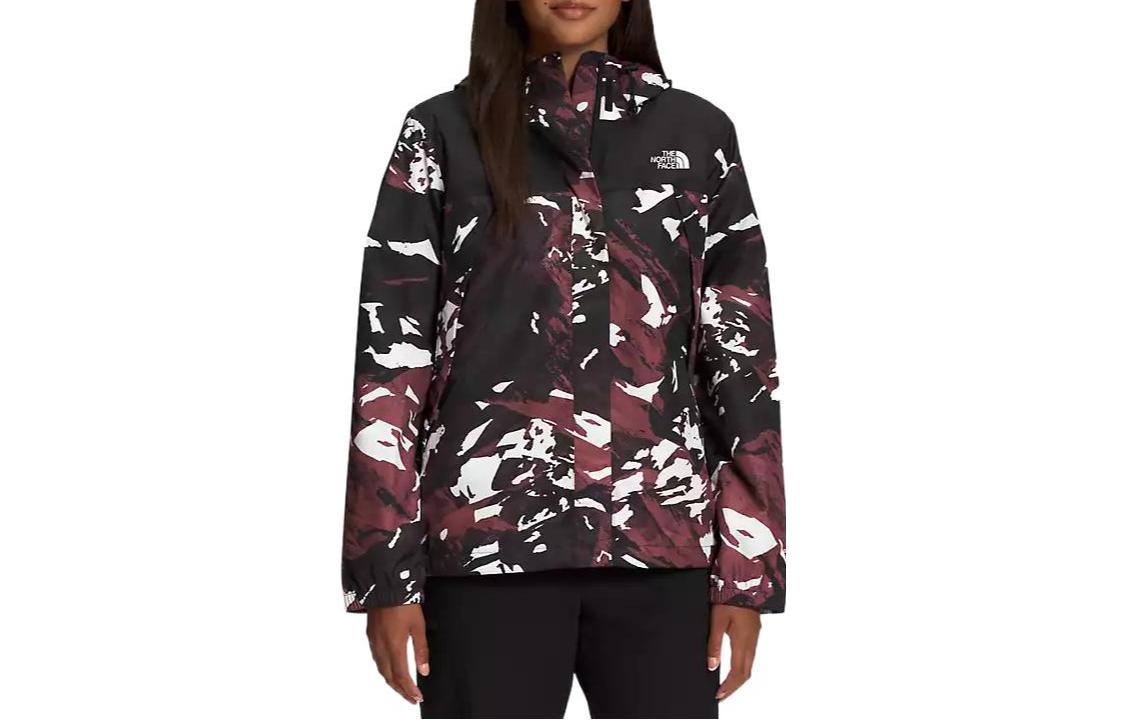 (Women) TNF SS23 Camo Print Waterproof Hoodie Jacket Multicolor NF0A7QEV-9J2
