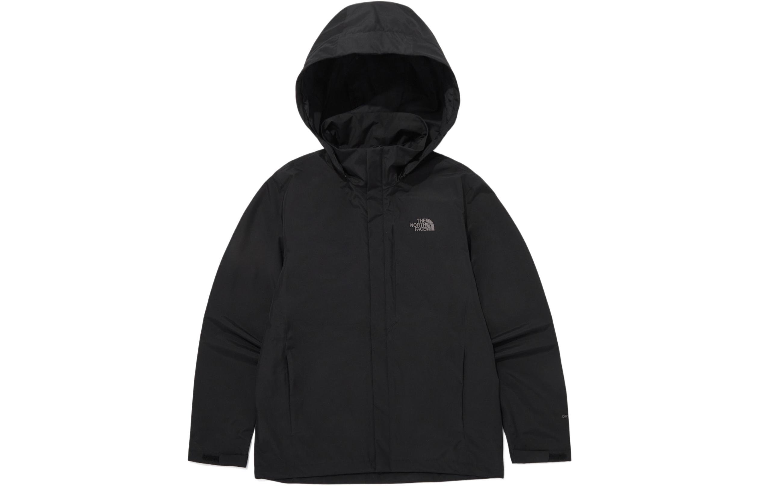 (Women) The North Face SS24 Black Waterproof Hooded Windbreaker Jacket NJ2HQ03A
