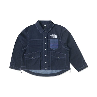 (Women) TNF SS24 Contrast Stitch Denim Jacket Blue NF0A8851-DG7