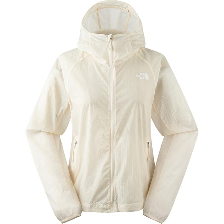 (Women) TNF Streamlet Lightweight Zip-Up Hoodie Jacket - Sand Dune White NF0A87VR-QLI