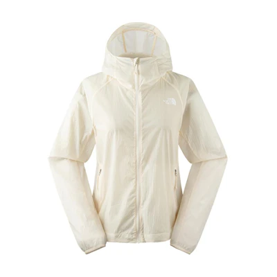 (Women) TNF Streamlet Lightweight Zip-Up Hoodie Jacket - Sand Dune White NF0A87VR-QLI