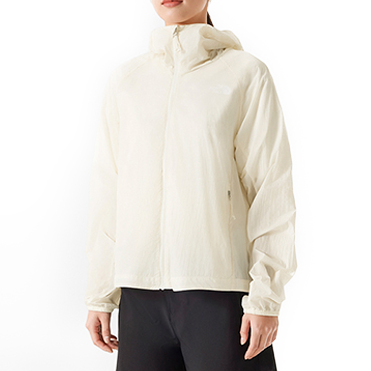 (Women) TNF Streamlet Lightweight Zip-Up Hoodie Jacket - Sand Dune White NF0A87VR-QLI 圖 3