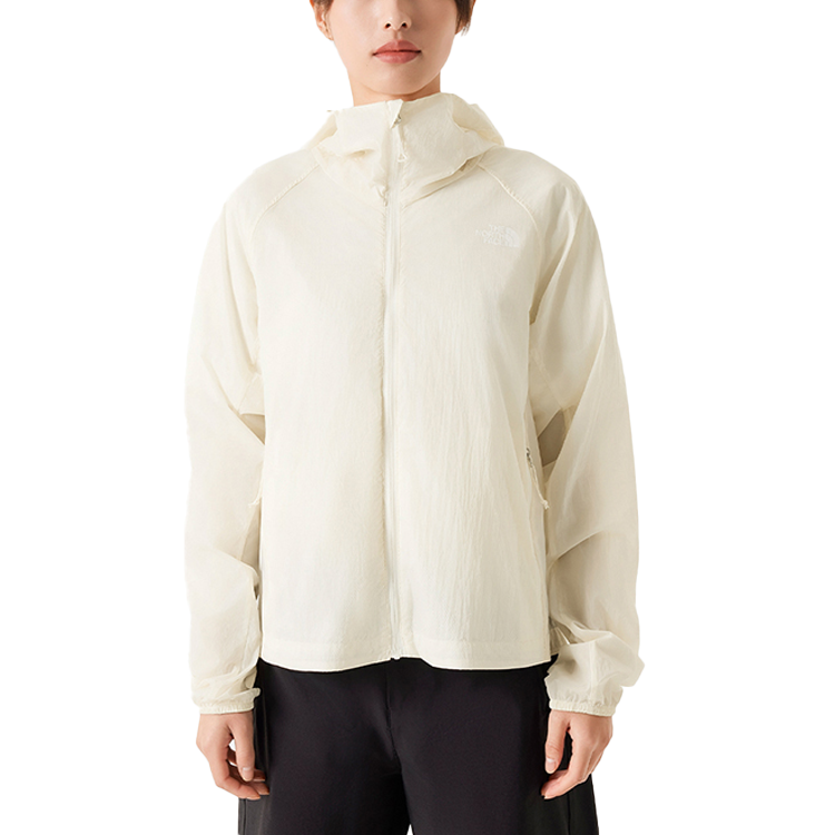 (Women) TNF Streamlet Lightweight Zip-Up Hoodie Jacket - Sand Dune White NF0A87VR-QLI 圖 5