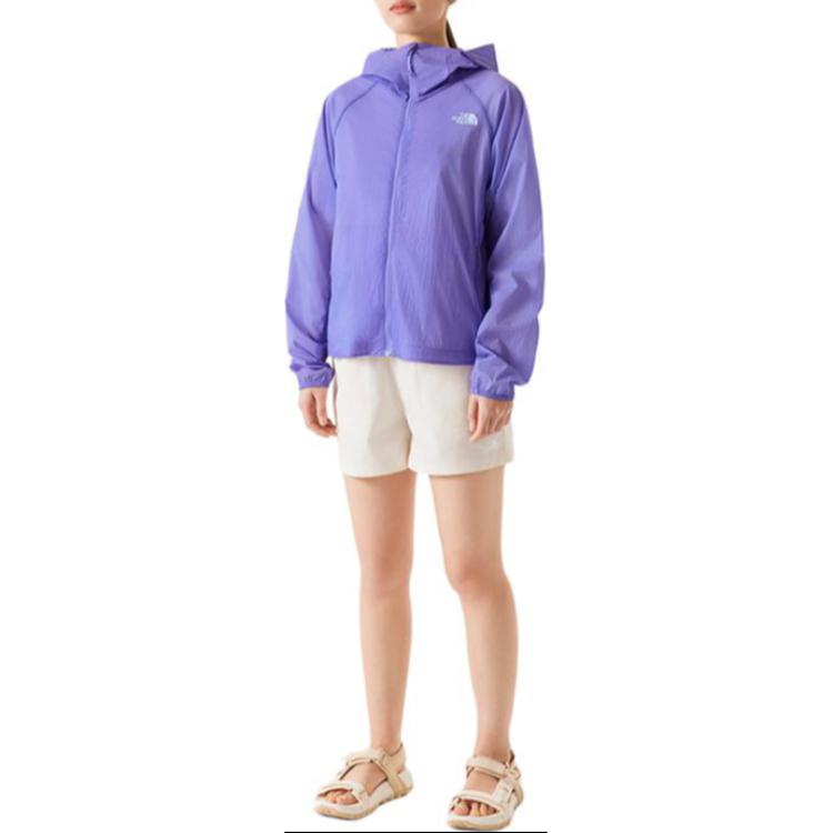 (Women) TNF Streamlet Purple Logo Zip-Up Hoodie Jacket NF0A87VR-PJO 圖 3