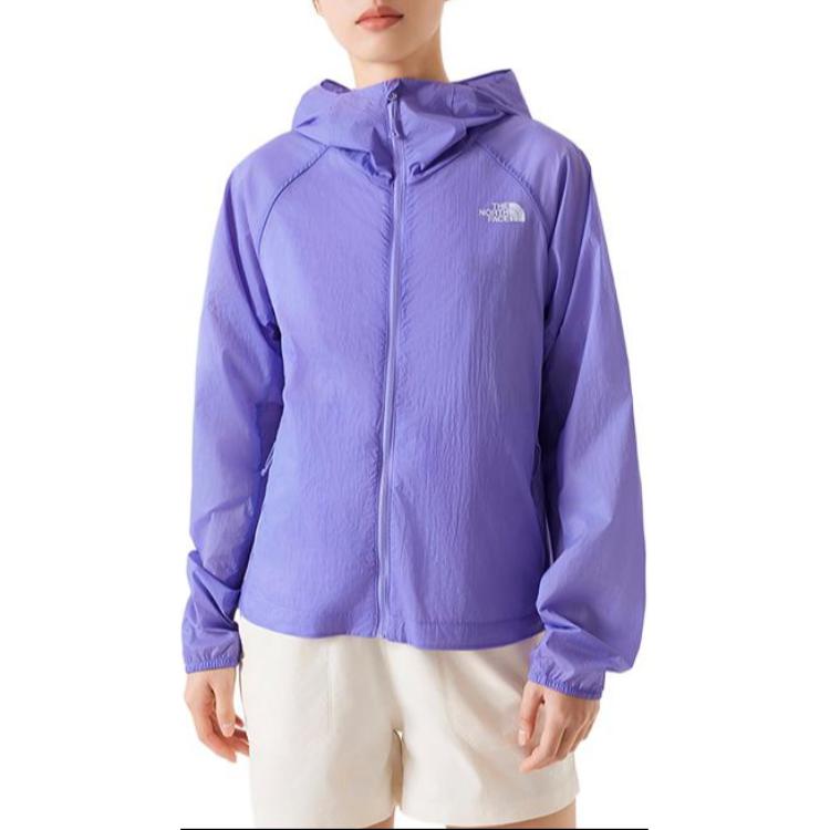(Women) TNF Streamlet Purple Logo Zip-Up Hoodie Jacket NF0A87VR-PJO 圖 4