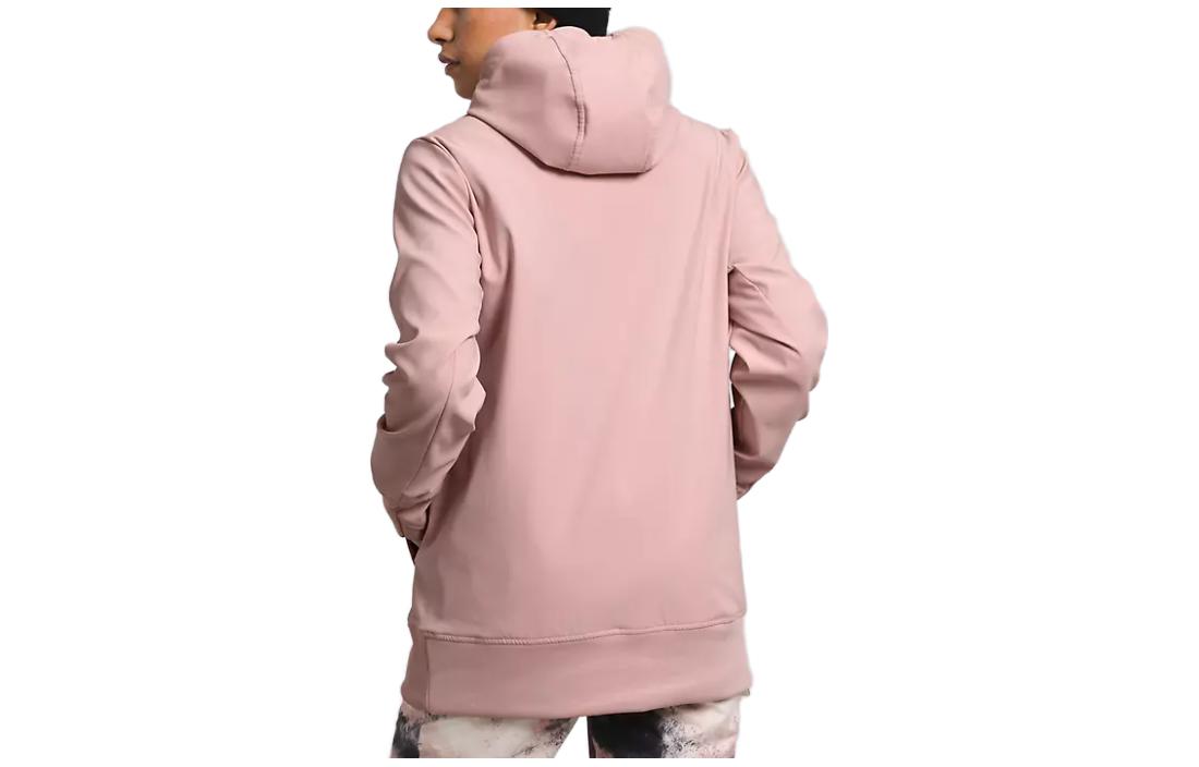Lookbook (W) The North Face Tekno Pullover Hoodie Lengan Panjang Cetak Huruf Pink NF0A7UUK-LK6