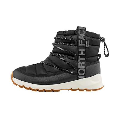 (W) The North Face ThermoBall Lace Up Waterproof Boots 'Tnf Black Whisper White'