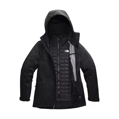 (Women) TNF ThermoBall Letter Hoodie Jacket Black NF0A4R18-JK3