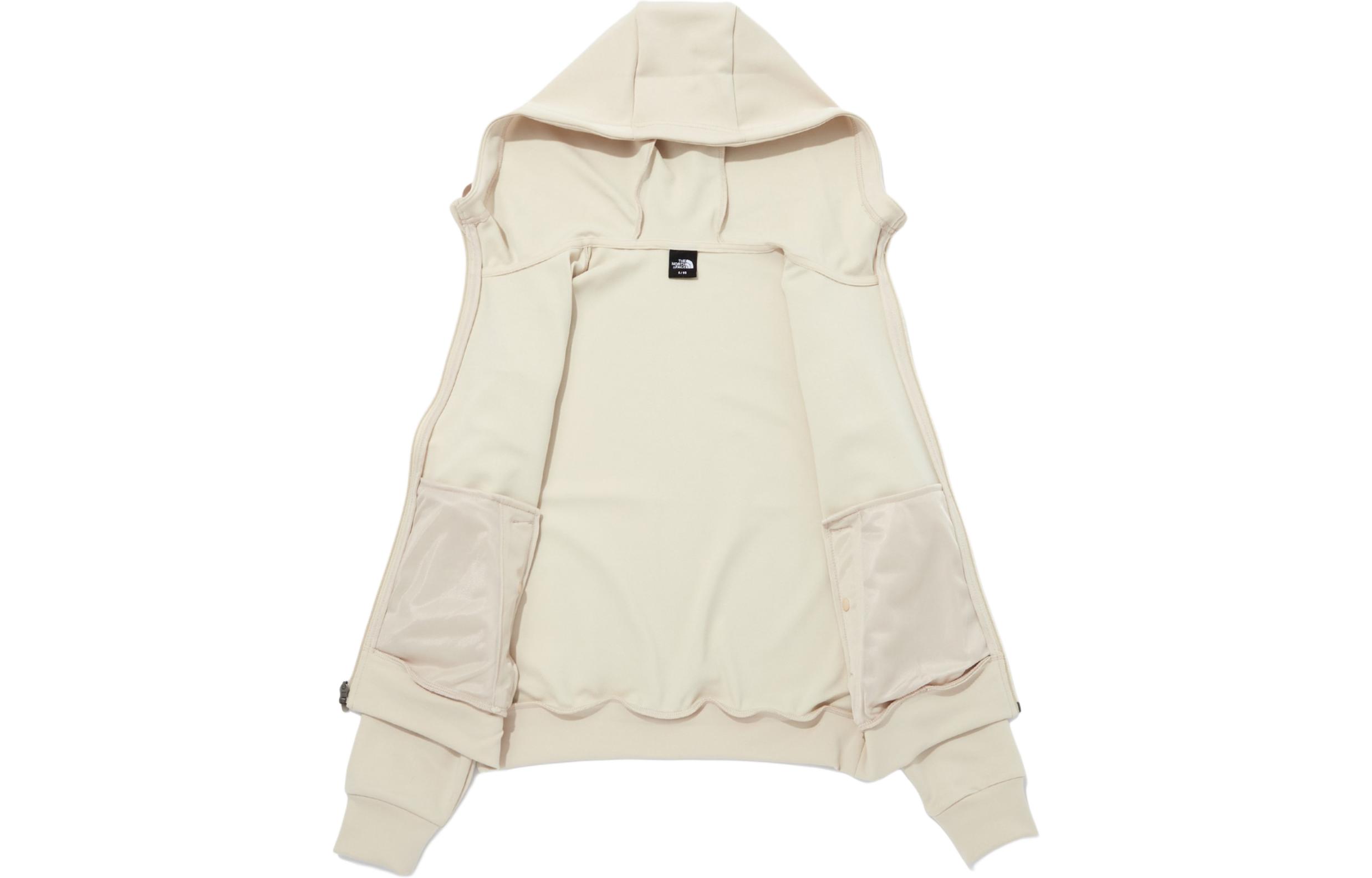 (Women) TNF Training Jacket Logo Hoodie Zip Long Sleeve Tan NJ5JP32C 圖 4