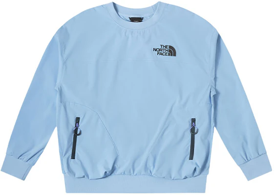 (Women) The North Face UE Blue Water-Resistant Knit Sweatshirt with Logo Print NF0A8852-QEO Buy (Women) The North Face UE Blue Water-Resistant Knit Sweatshirt with Logo Print NF0A8852-QEO