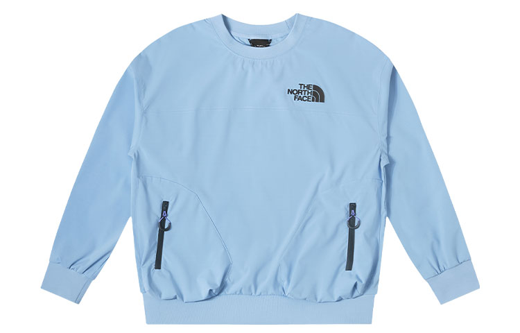 Order (Women) The North Face UE Blue Water-Resistant Knit Sweatshirt with Logo Print NF0A8852-QEO
