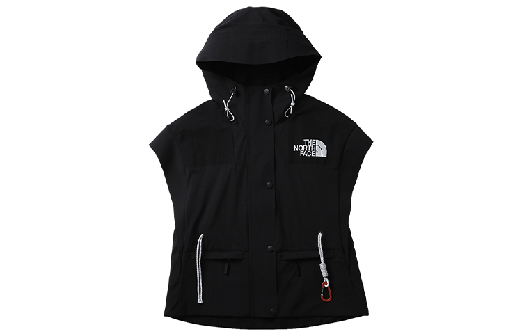 (Women) The North Face UE City Black Logo Hooded Vest Water-Repellent NF0A5AWY-JK3