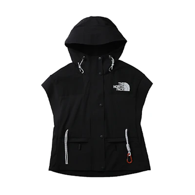 (Women) TNF UE City Black Logo Hooded Vest Water-Repellent NF0A5AWY-JK3