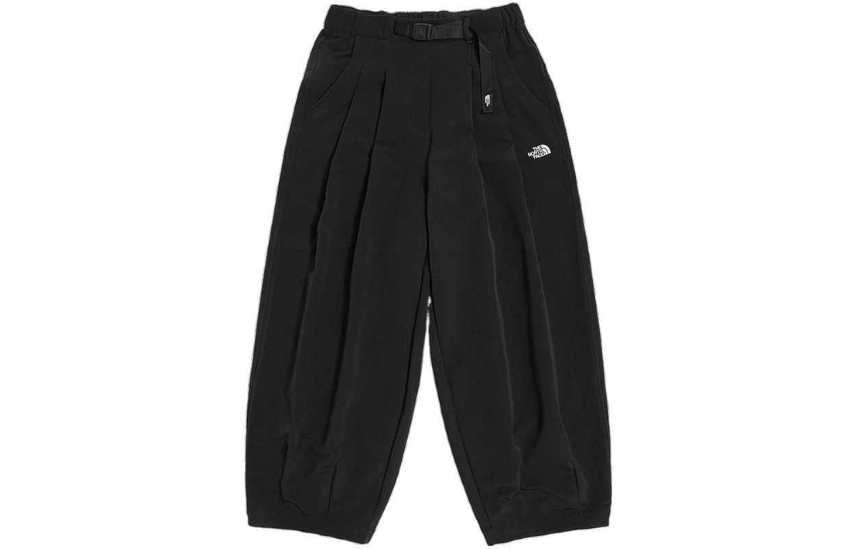 (Women) The North Face UE Fleece Wide-Leg Pants Black with Adjustable Waist NF0A7WAA-JK3