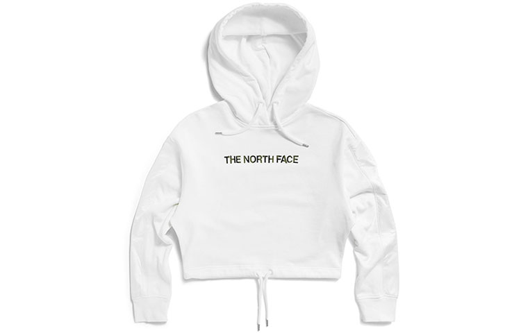 (Women) The North Face UE High-Waisted White Knit Hoodie NF0A7QQP-FN4