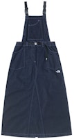 (Women) The North Face UE Pioneer Blue Denim Suspender Midi Skirt NF0A8853-DG7 (Women) The North Face UE Pioneer Blue Denim Suspender Midi Skirt NF0A8853-DG7