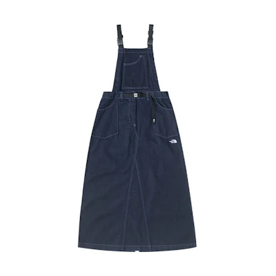 (Women) TNF UE Pioneer Blue Denim Suspender Midi Skirt NF0A8853-DG7
