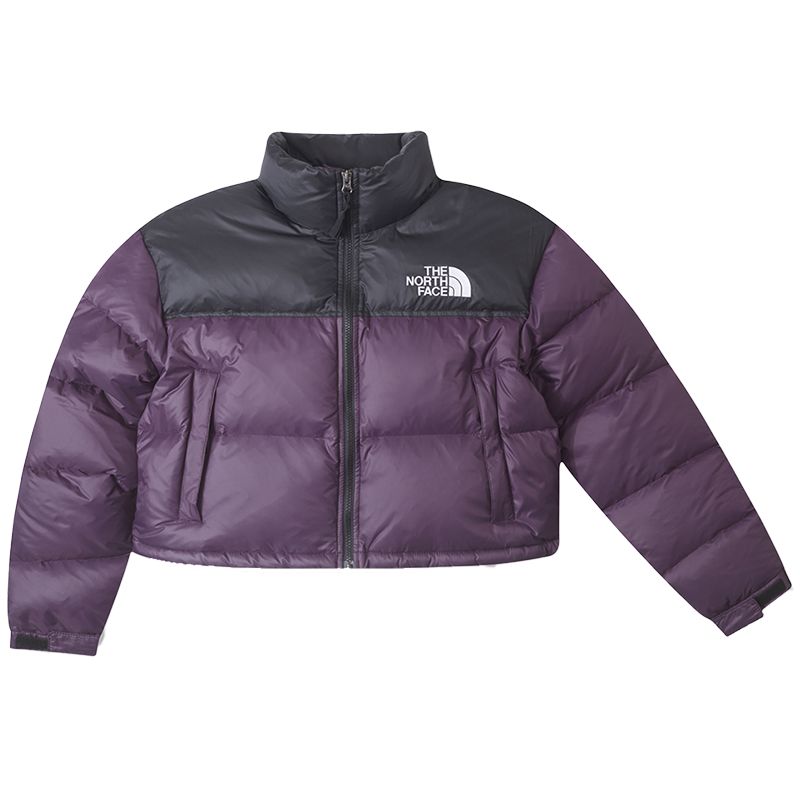 (Women) TNF UE Purple Colorblock Logo Water-resistant Puffer Jacket NF0A5GGE-V6V