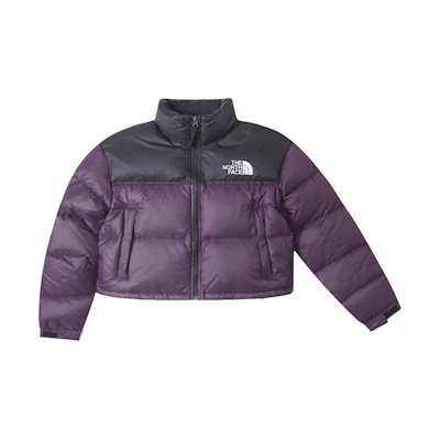 (Women) TNF UE Purple Colorblock Logo Water-resistant Puffer Jacket NF0A5GGE-V6V