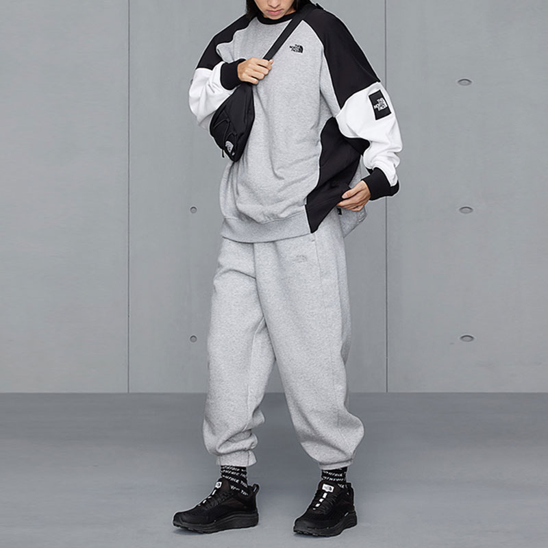 Purchase (W) The North Face UE 系列拼色繡標針織女款灰色衛衣 NF0A7WAF-X6P