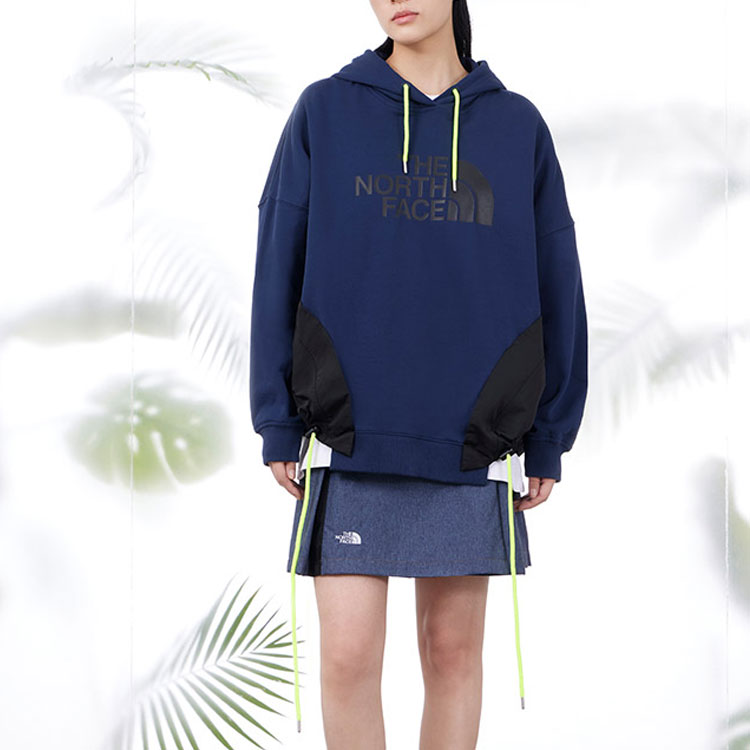 (Women) TNF UE Series Logo Print Colorblock Hoodie Blue NF0A7W9Y-8K2 圖 3