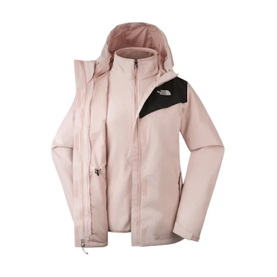 (Women) TNF Urban Exploration 3-in-1 Soft Pink Waterproof Jacket NF0A88RY-HZI