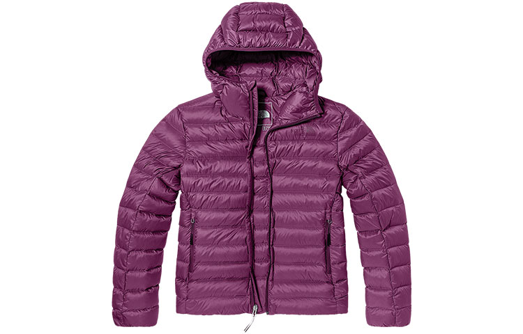 (Women) TNF Urban Exploration 800-fill Purple Hooded Down Jacket . NF0A5B1E-0H5