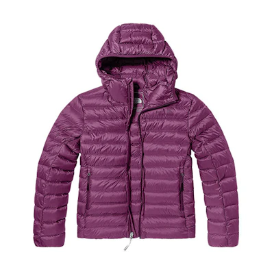 (Women) TNF Urban Exploration 800-fill Purple Hooded Down Jacket . NF0A5B1E-0H5