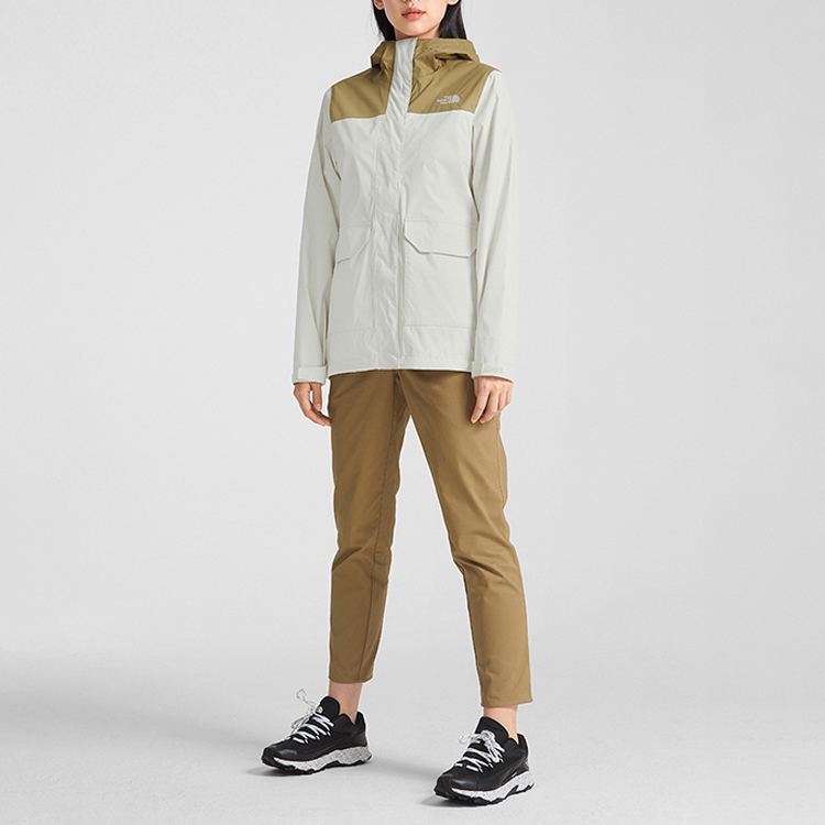 (Women) TNF Urban Exploration Beige Waterproof Windproof Jacket NF0A4U7T-2KX 圖 5