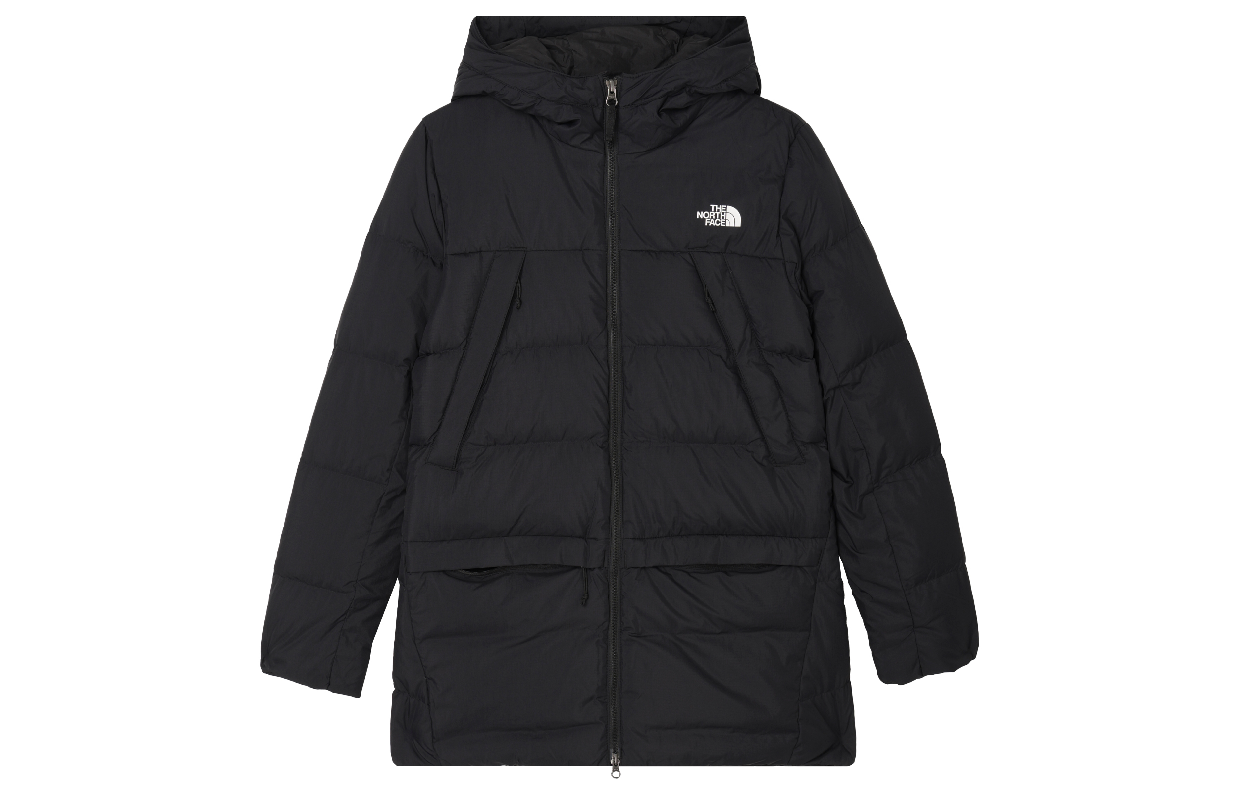 (Women) TNF Urban Exploration Black Logo Zip-Up Down Jacket - NF0A7QSU-JK3