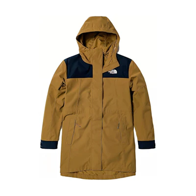 (Women) TNF Urban Exploration Brown Waterproof Windbreaker Jacket NF0A7WBR-173