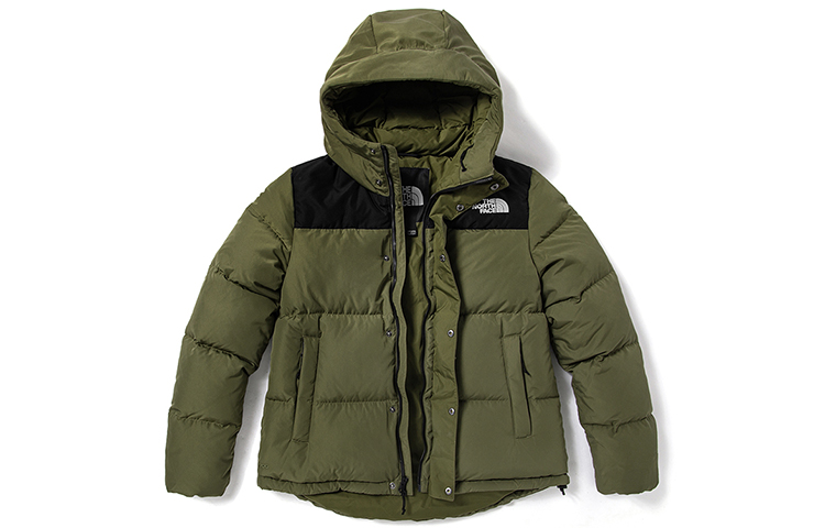 (Women) TNF Urban Exploration Colorblock Down Jacket Green NF0A4NEZ-7D6