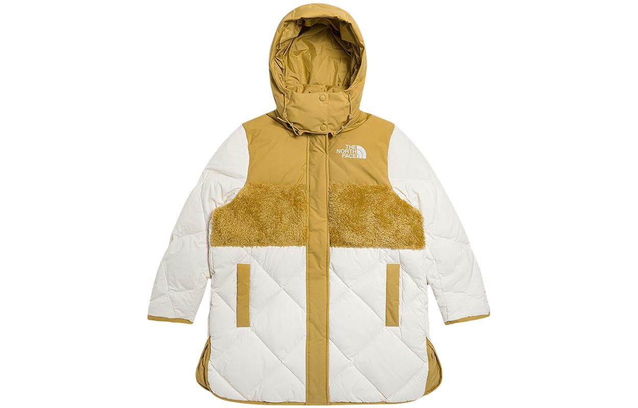 (Women) TNF Urban Exploration FW22 Yellow Letter Print Down Jacket NF0A7WA7-N3N