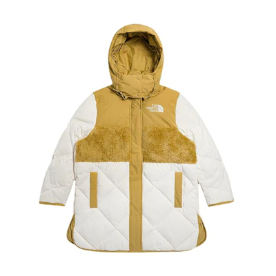 (Women) TNF Urban Exploration FW22 Yellow Letter Print Down Jacket NF0A7WA7-N3N