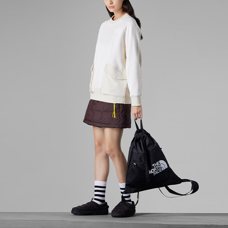 Purchase (W) The North Face 都會探險 FW23 寬鬆口袋拼色白色女款長袖上衣 NF0A83QB-151