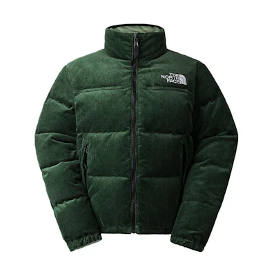 (Women) TNF Urban Exploration FW23 Green Corduroy Down Puffer Jacket NF0A831J-KOH