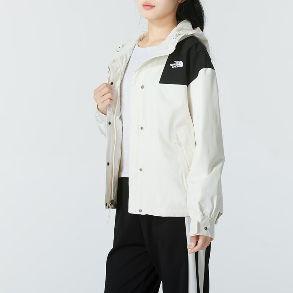 (Women) TNF Urban Exploration FW24 Waterproof Windbreaker Jacket Sand Dune White NF0A7QSIROU 圖 4
