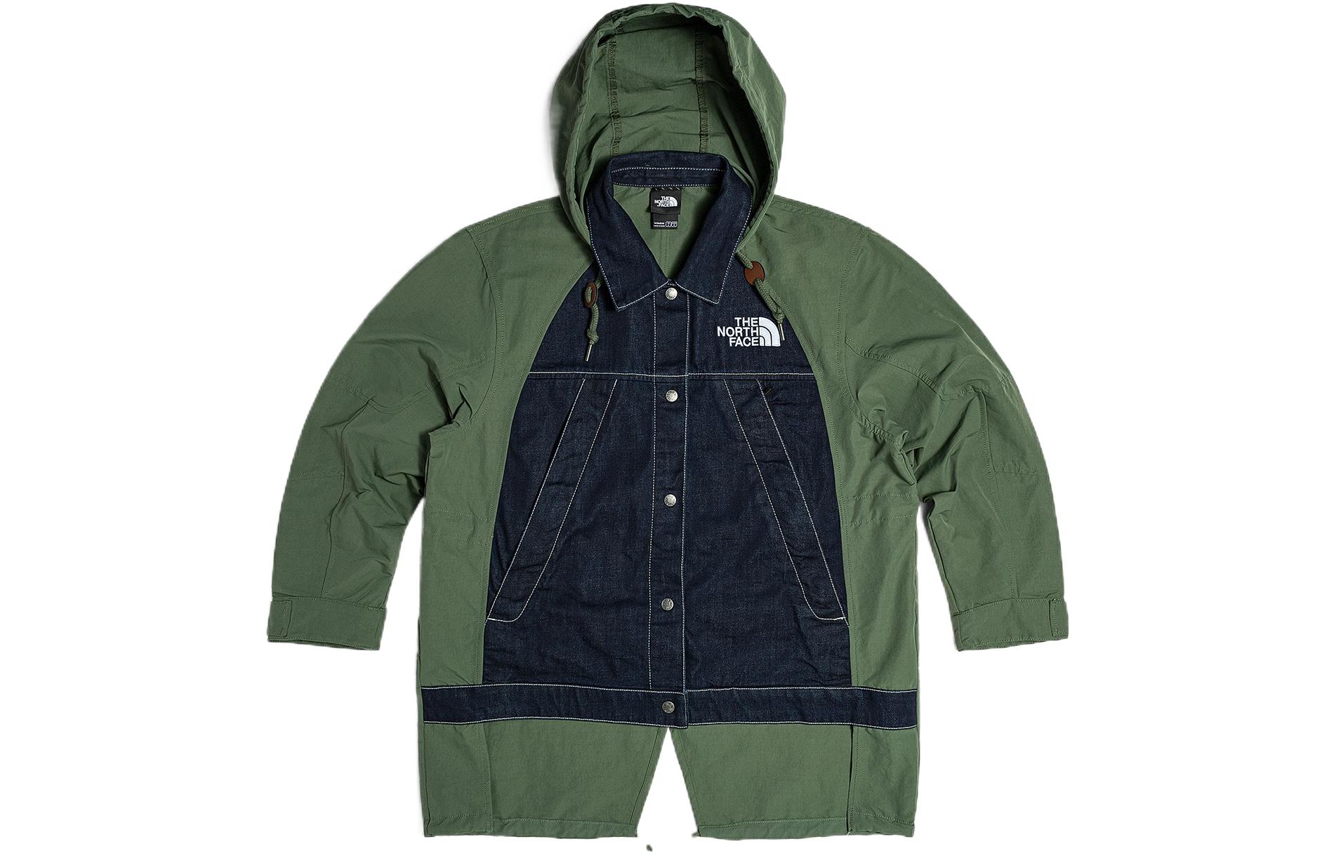 (Women) TNF Urban Exploration Green Denim Hooded Jacket NF0A7WB9-NYC
